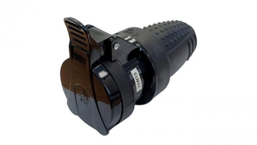 Gniazdo gumowe ip44 250v - gniazdo, 250v~
