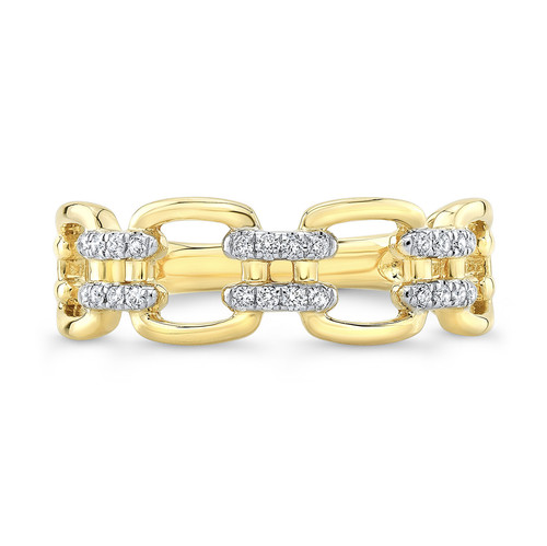 14k gelbgold diamant - gelbgold, link