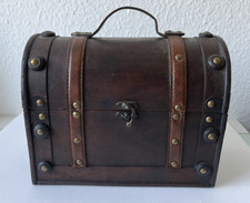 Deko Schatztruhe Schatzkiste Schatulle Holzkiste Piratenkiste Dekobox 26x15x23