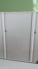 VS Querrolladenschrank Aktenschrank Schrank 4-OH weiß Büromöbel 90x45x157 as0132