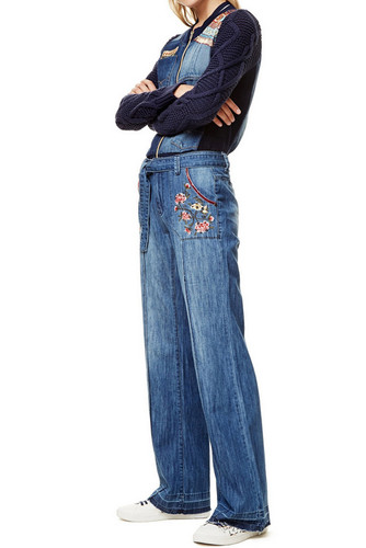 Desigual jeans blau bestickt - jeans,