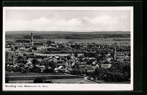 Simbach inn generalansicht - simbach, inn,