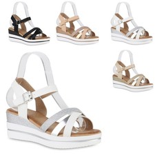 Damen Plateau Sandaletten