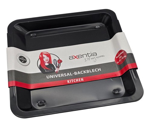 Backblech schwarz verstellbar - schwarz,