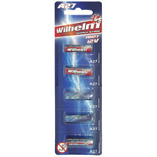 5 x A27 Wilhelm Alkaline Batterien 12V MN27 V27GA 27A 12 Volt 25 mAh NEU!