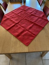 Mitteldecke 96 x 96 cm Rot Hardanger