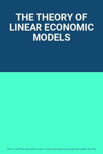 The theory linear economic - of,