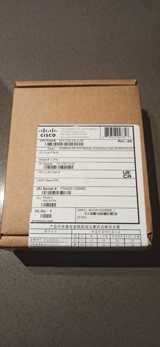 Cisco sfp 10g rf - cisco, sfp-10g-sr-s-rf