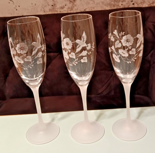 Sekt champagnergläser - 3x,