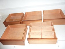 5 x Holz-kasten