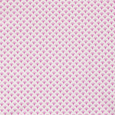 Baumwollstoff Retromodern klein ab 0,5m pink mit grau Popeline