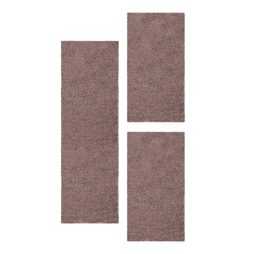 Einfarbig hochflor teppich - einfarbig,