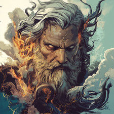 Wandtattoo Aufkleber Zeus Gott