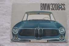 32B 607 1961 BMW 3200 CS Bertone Prospekt Brochure englisch