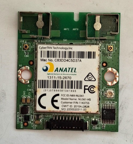 Wifi wlan board nu361 - board, nu361-hs