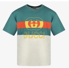 Gucci GG Print T-Shirt grün &