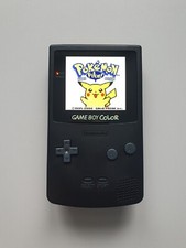 Gameboy Color GBC Amoled Oled | Black Schwarz | XL MOD Display | USB-C  1500 mAh