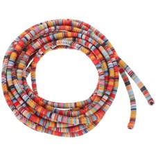  1 Rolle Ethno-Stoff-Seilschnur zum Basteln von DIY-Halsketten, Kordel,