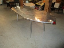 Flugzeug Flügel Schreibtisch mit Leuchte, Aluminium, TOP