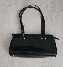 FABIANI Handtasche Umhangtasche Tasche Reißverschluss schwarz 