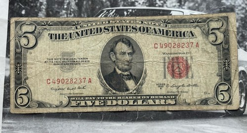 Fünf dollar schein 1953 - fünf, usa