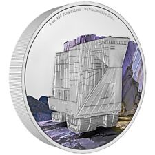 Star Wars 5 Oz Silbermünze Vehicles - Sandcrawler in Farbe