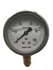 Manometer mit glycerinfüllung - manometer,