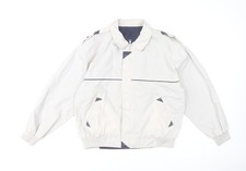 Nico Herren Bomberjacke Beige Größe M 38 Zoll Full Zip Polyester Baumwolle
