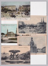 5  Ansichtskarten   DRESDEN     u.a. Postplatz   1903 - 1917