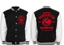 House Targaryen  Collegejacke Neu ,Game,Thrones ,Dragon Princess,Fun,Lustig,Kult