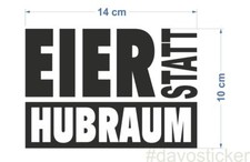 Eier statt Hubraum Sticker