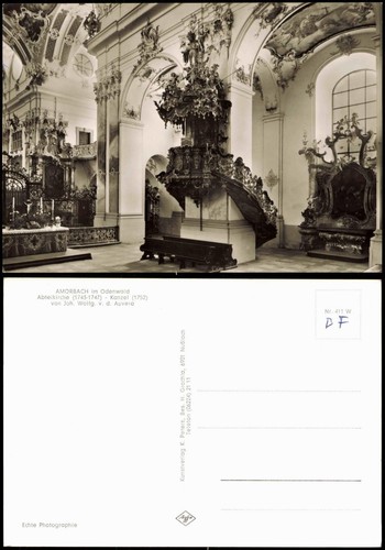 Ansichtskarte amorbach - ansichtskarte,