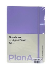 Notizbuch / Notebook - A5, lila, punktiert