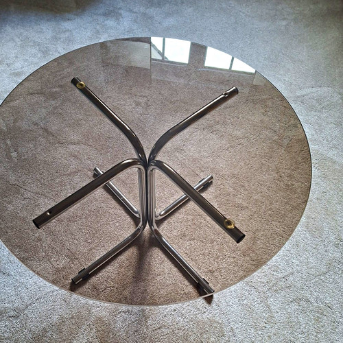 Runder couchtisch glasplatte - couchtisch,