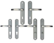 Türbeschlag Türdrücker Drückergarnitur Langschildgarnitur Türklinke Silber