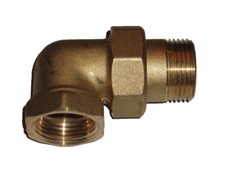 Gewindefitting Messing Fitting Verschraubung Winkel T-Stück Nippel Muffe 1/4-2" 