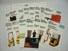 Steinbock Boss Stapler Hubwagen Seitenstapler 15x Prospekt 1980er Jahre