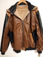 Herren Winterjacke Kunstleder