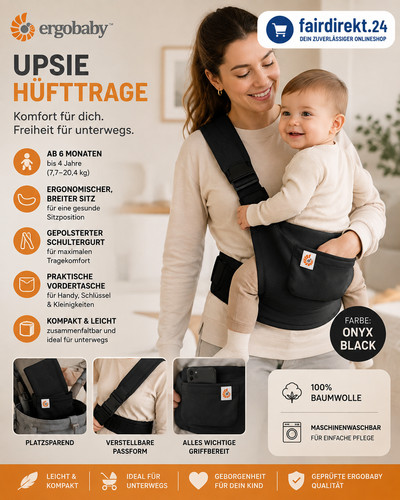 Ergobaby upsie hüfttrage onyx - upsie,