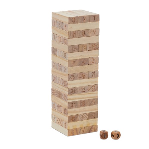 Wackelturm holzstapelspiel - wackelturm,