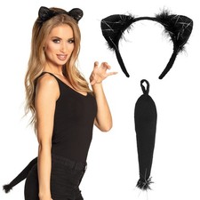 Katzen Set mit Haarreif und