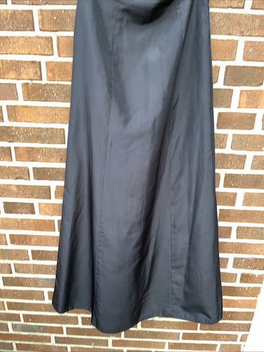Langer rock schwarz satin - langer,