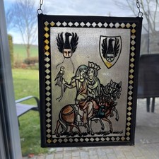 Fensterbild Glasbild Vintage