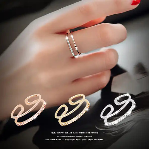 Ring sterling silber 925 - ring, zwei