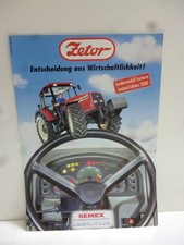 ZETOR Forterra Traktor Original Schlepperprospekt 2 Seiten