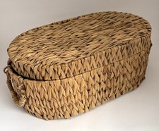 Flechtkorb mit Deckel Korb