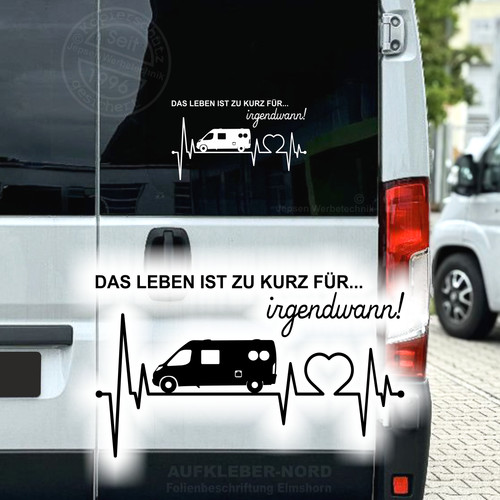 Herzschlag camper bus 40x24cm - camper,