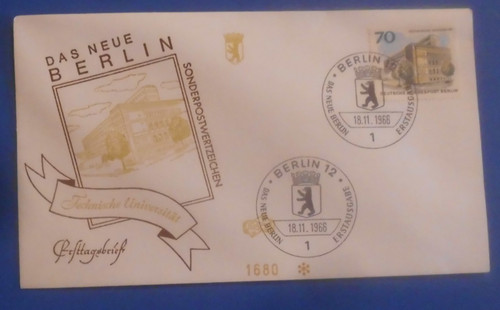 Berlin fdc 261 das - berlin,