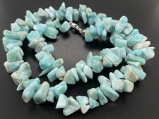 KETTE 925/- SILBER RHOD. MIT LARIMAR SILBERZEIT SCHMUCKJAGD