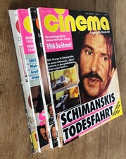 cinema Filmzeitschrift vier Ausgaben 1, 2, 3 und 4 / 1987, Hefte 104 bis 107 